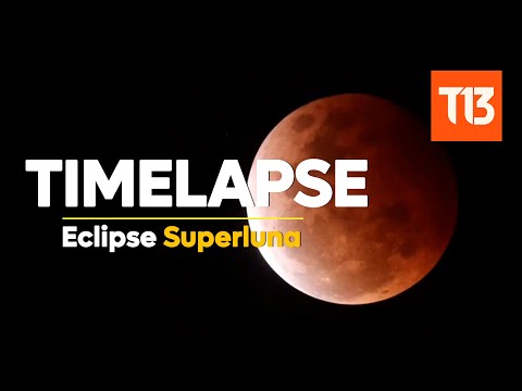 Timelapse del Eclipse de Luna 2021 visto desde Los Ángeles (EEUU)