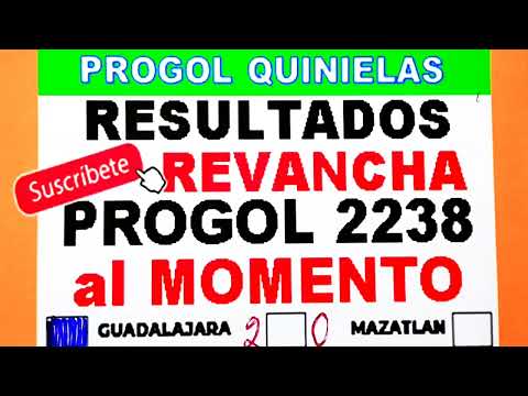 Progol Revancha 2238 Resultados FINALES Domingo 21 | progol 2238  | progol Revancha 2238