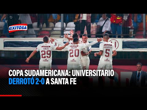Universitario venció 2 - 0 a Santa Fe por la Copa Sudamericana
