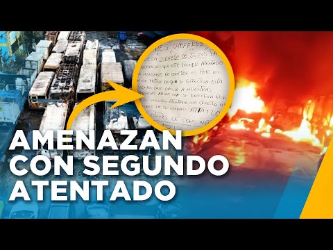 'Los Pulpos del Cono Norte' envían mensaje extorsivo a transportistas tras incendio contra 25 buses