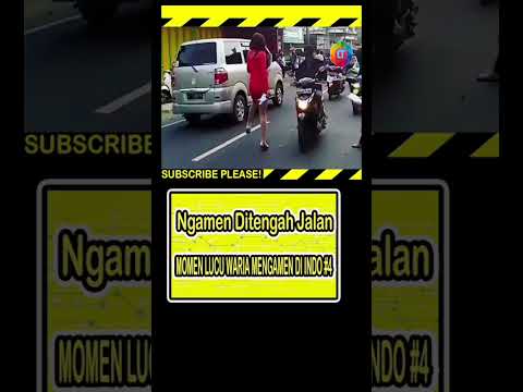 MOMEN LUCU WARIA NGAMEN DI INDONESIA : Ngamen Ditengah Jalan #shorts