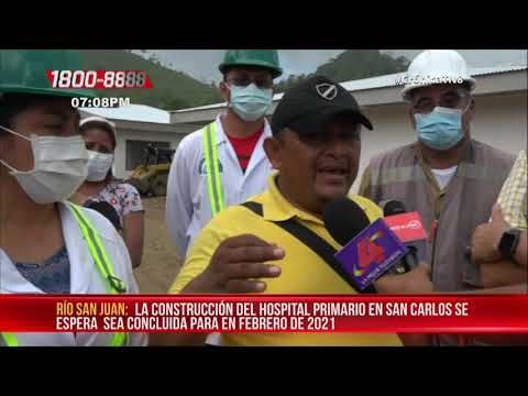 MINSA supervisa avances del hospital primario en Los Chiles, Río San Juan - Nicaragua