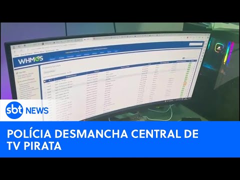 Polícia desarticula esquema de pirataria de streaming e TV por assinatura | #SBTNewsnaTV (26/07/24)