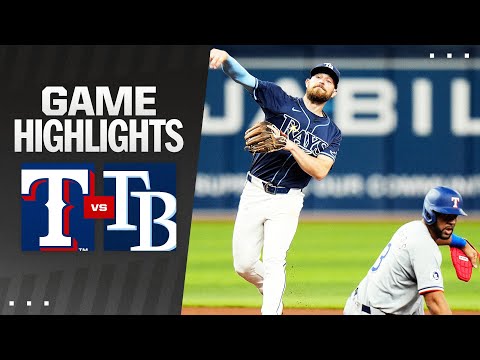 Rangers vs. Rays Game Highlights (4/3/24) | MLB Highlights