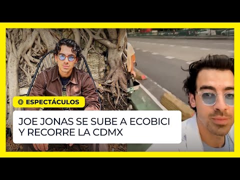 Joe Jonas se sube a ecobici y recorre la CDMX