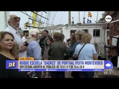 El buque escuela portugués Sagres visita Montevideo