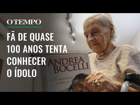 Fã de quase 100 anos sonha conhecer o tenor Andrea Bocelli