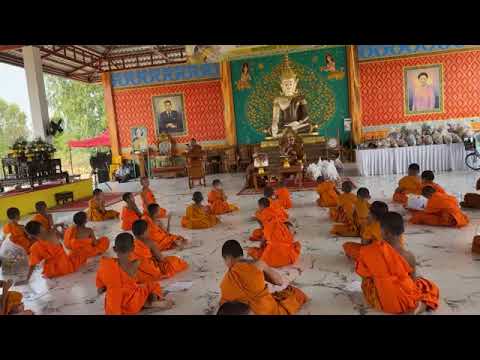 สามเณรฟังธรรมพระครูสมุห์ประเส