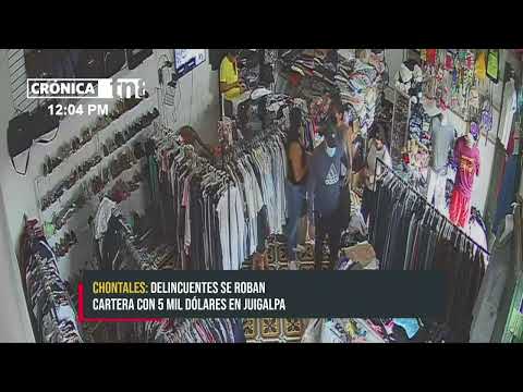 Sujetos roban 5 mil dólares en una tienda de ropa en Juigalpa, Chontales - Nicaragua