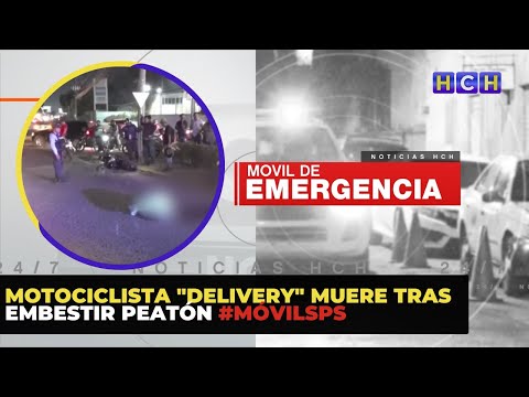Motociclista delivery muere tras embestir peatón #MóvilSPS