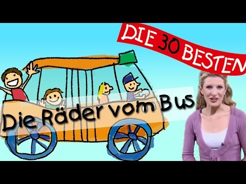 Die Räder vom Bus - Anleitung zum Bewegen || Kinderlieder