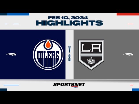 NHL Highlights | Oilers vs. Kings - February 10, 2024