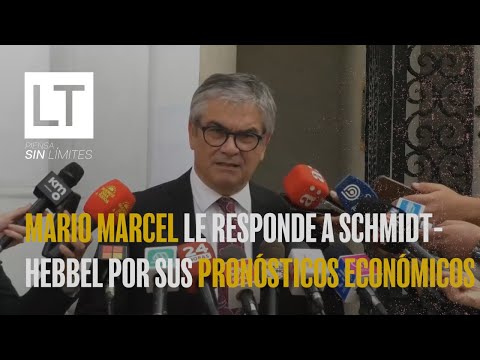 Mario Marcel le responde a Schmidt-Hebbel por sus pronósticos económicos