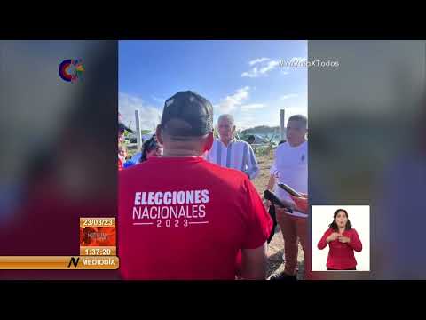Presidente de Cuba dialoga con electores en comunidad