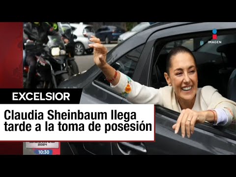 Así llegó Claudia Sheinbaum a San Lázaro para su toma de posesión