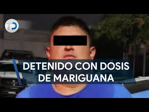 Sorprenden a hombre con mariguana en la colonia Del Norte en Monterrey