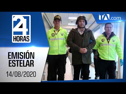 Noticias Ecuador: Noticiero 24 Horas, 14/08/2020 (Emisión Estelar)