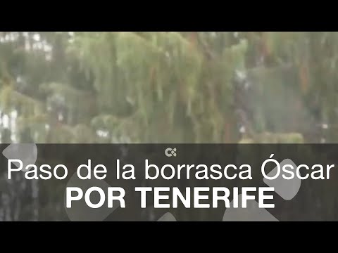 Paso de la borrasca Óscar por Tenerife