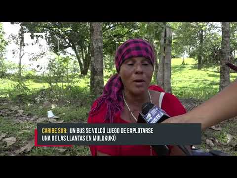 Decenas de personas heridas y un muerto tras volcarse bus en Mulukukú - Nicaragua