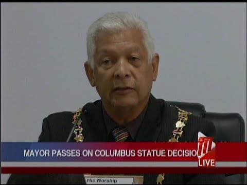 POS Mayor Withdraws From Decision On Columbus Statue