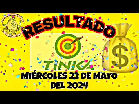 RESULTADO TINKA DEL MIÉRCOLES 22 DE MAYO DEL 2024 /LOTERÍA DE PERÚ/