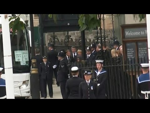 Macron arrive à l'abbaye de Westminster pour les funérailles d'Elizabeth II | AFP Images