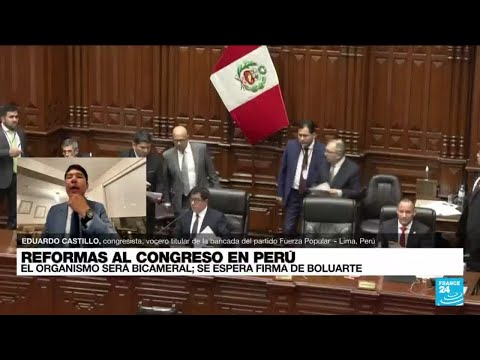 Eduardo Castillo: 'Buscamos que el Congreso de Perú tenga una Cámara reflexiva' • FRANCE 24 Español