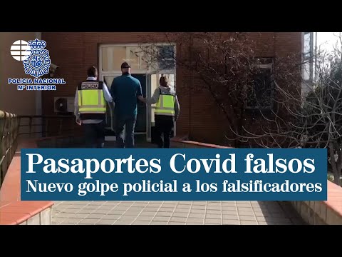 Nuevo golpe policial a la red que falsificaba pasaportes Covid en Madrid
