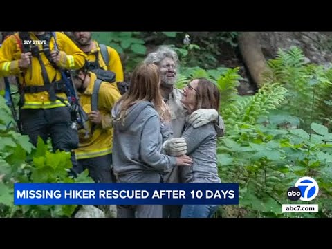 Missing hiker found alive after spending 10 days in CA mountains