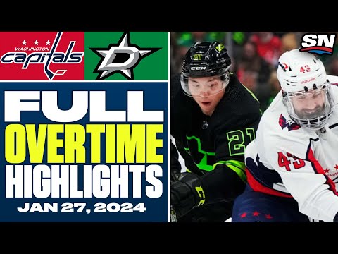 Washington Capitals at Dallas Stars | FULL Overtime Highlights - January 27, 2024