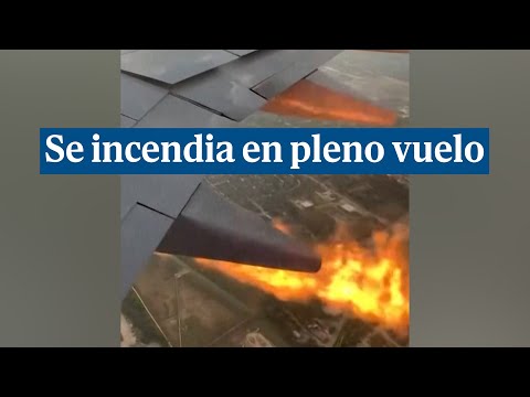 Pánico en un avión que se incendia en pleno vuelo a Cancún (México)