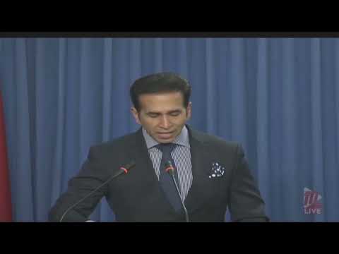 MINISTER OF RURAL DEVELOPMENT FARIS AL RAWI GAVE AN UPDATE ON THE FLOODING AND LANDSLIDES