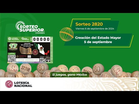 SORTEO SUPERIOR NO. 2820: Celebrando el 5 de septiembre, Creación del Estado Mayor