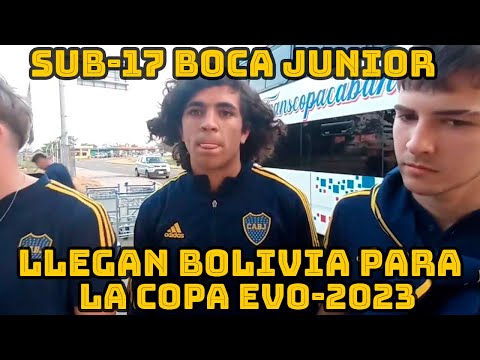 EQUIPO DE FUTBOL DEL BOCA JUNIOR LLEGA BOLIVIA PARA PARTICIPAR DE LA COPA EVO-2023 EN VILLA TUNARI..