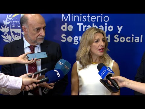 Declaraciones de Pablo Mieres junto a Yolanda Díaz