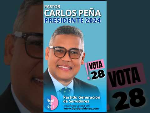 Pastor Carlos Peña bajará la comida como presidente de la República Dominicana. #Vota28 #VotaGenS.