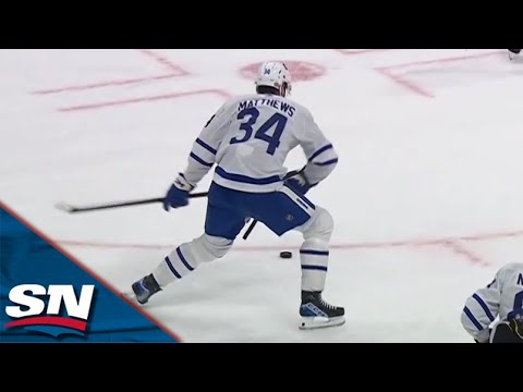 Auston Matthews Wires It Home To Become Fastest Maple Leaf In History To Reach 600 Points