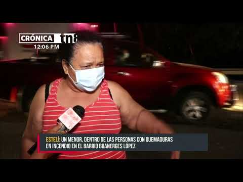 Incendio en vivienda deja un menor de edad con quemaduras en su brazo - Nicaragua
