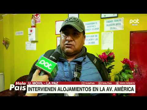 INTERVIENEN ALOJAMIENTOS EN LA AV. AMERICA