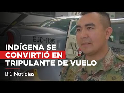 Indígena se convirtió en tripulante de vuelo