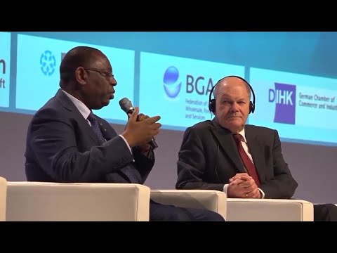 Scholz speaks at panel discussion at G20 Compact with Africa summit