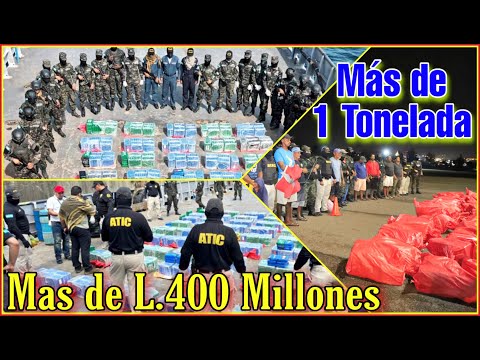 ¡Duro Golpe al Narco! 1.3 Toneladas Más de L.400 Millones Incautados Por el Ministerio Público!