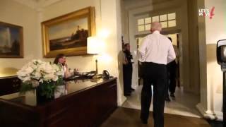 فيديو..زوجة أوباما تجبره على الركض في البيت الأبيض