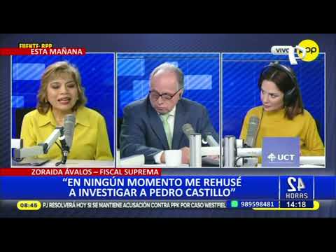 Zoraida Ávalos: En ningún momento me rehusé a investigar a Pedro Castillo