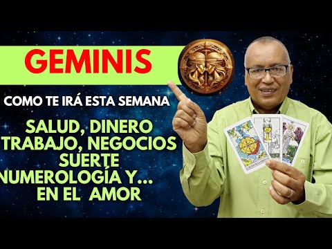 GEMINIS...UN GOLPE de SUERTE y FORTUNA VIENEN PARA TÍ. EN EL AMOR FELICIDAD (07 AL 13 OCTUBE 2024)