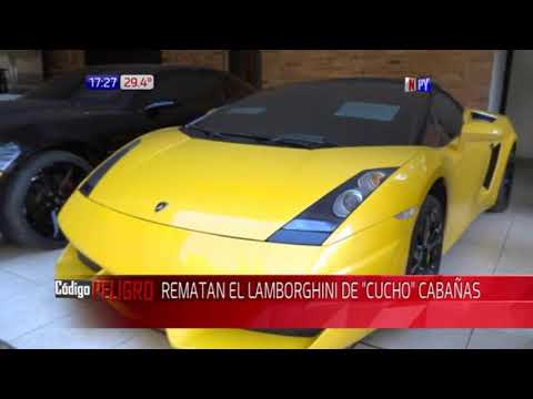 Rematan el Lamborghini  de Cucho Cabaña