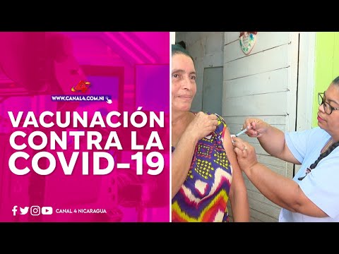 Habitantes del barrio Memorial Sandino completan esquemas de vacunación contra la COVID-19