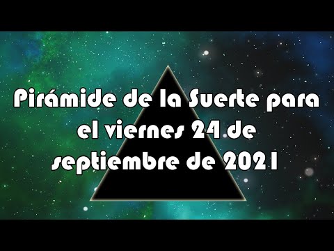 Lotería de Panamá - Pirámide para el viernes 24 de septiembre de 2021