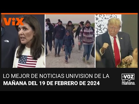 Lo mejor de Noticias Univision de la mañana | lunes 19 de febrero de 2024