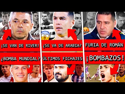 ¡GALLARDO vende estos 14 JUGADORES!+ ¿JAMES a RIVER?+ ¿CR7 se va de ARABIA?+ BOMBA en BOCA y BARÇA